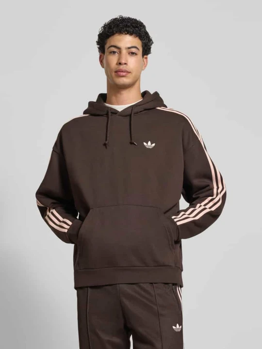 Zdjęcie produktu Bluza z kapturem o kroju oversized z kapturem adidas Originals Ciemnobrązowy