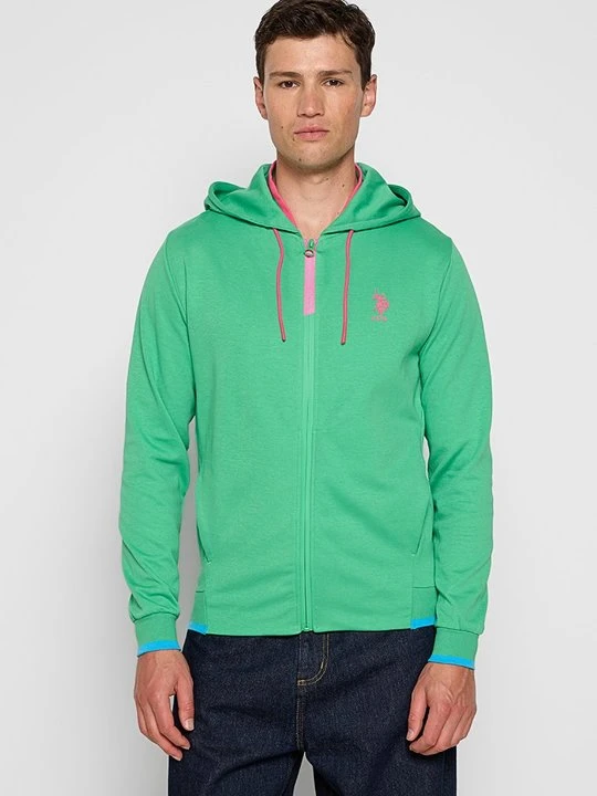 Zdjęcie produktu Bluza z kapturem U.S. POLO ASSN. jasnozielony