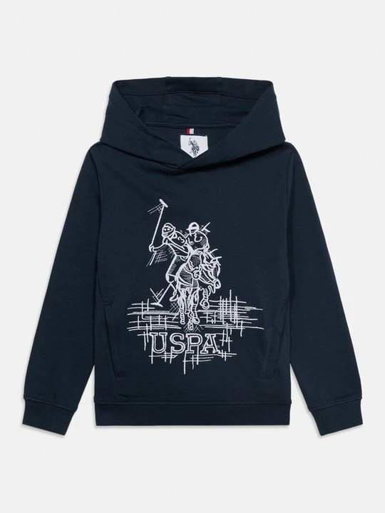 Zdjęcie produktu Bluza z kapturem U.S. POLO ASSN. ciemnozielony