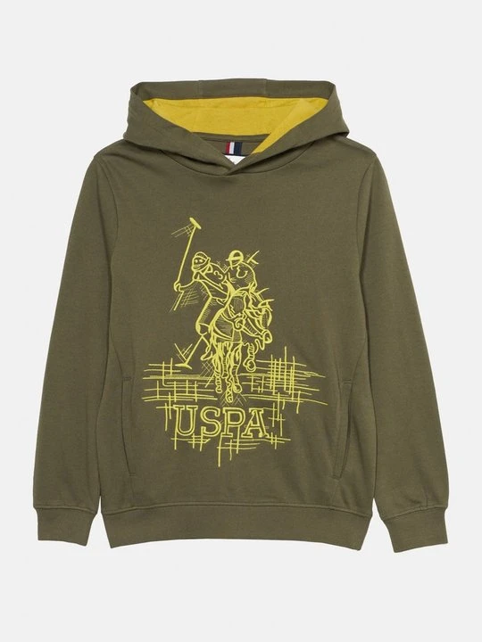 Zdjęcie produktu Bluza z kapturem U.S. POLO ASSN. jasnozielony