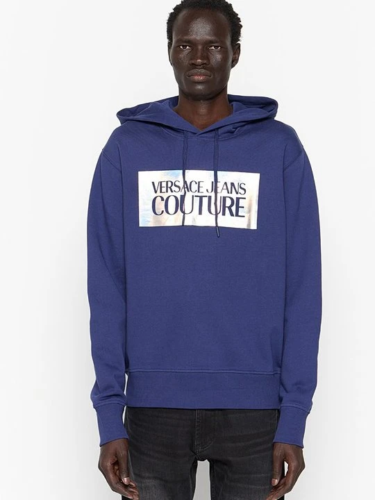 Zdjęcie produktu Bluza z kapturem Versace Jeans Couture granatowy