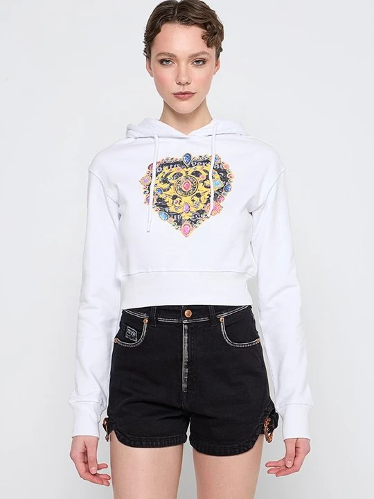 Zdjęcie produktu Bluza z kapturem Versace Jeans Couture biały