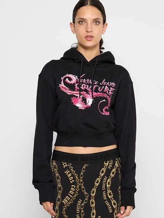 Zdjęcie produktu Bluza z kapturem Versace Jeans Couture czarny
