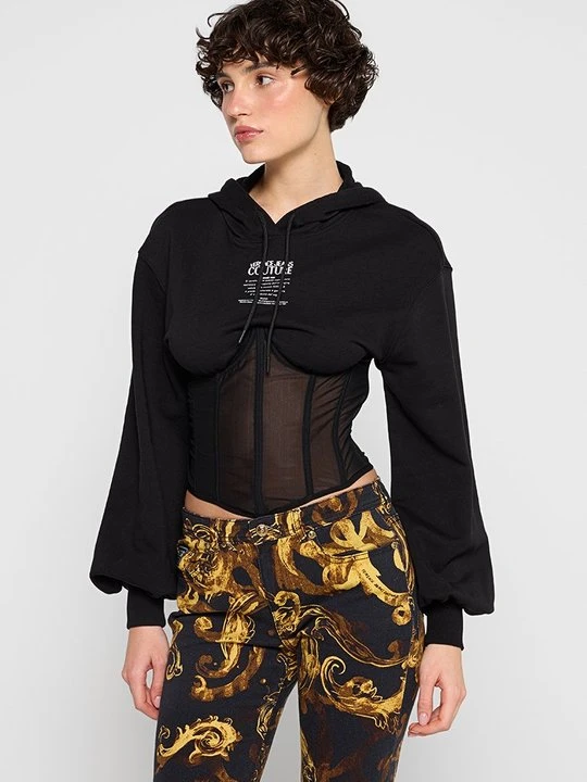 Zdjęcie produktu Bluza z kapturem Versace Jeans Couture czarny