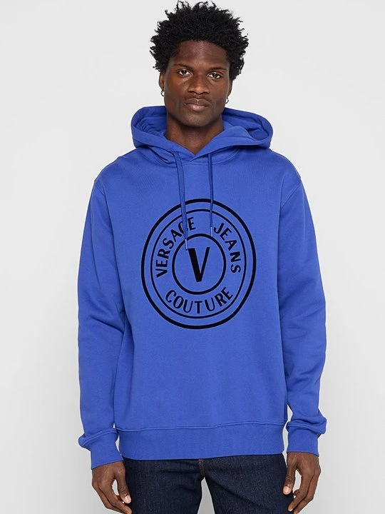 Zdjęcie produktu Bluza z kapturem Versace Jeans Couture niebieski
