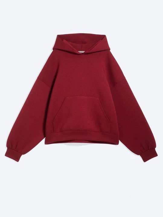 Zdjęcie produktu Bluza z kapturem Weekday ciemnoczerwony