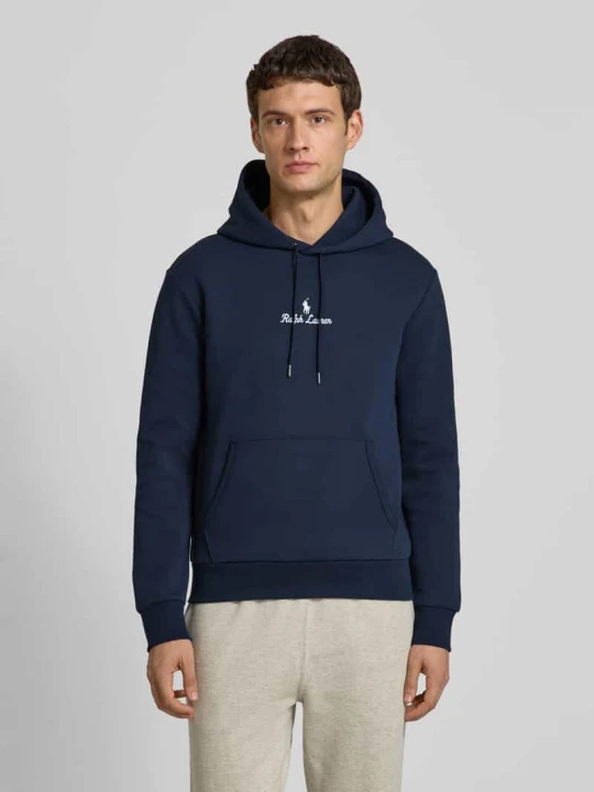 Zdjęcie produktu Bluza z kapturem, wyhaftowanym logo i kieszenią kangurką Polo Ralph Lauren Granatowy