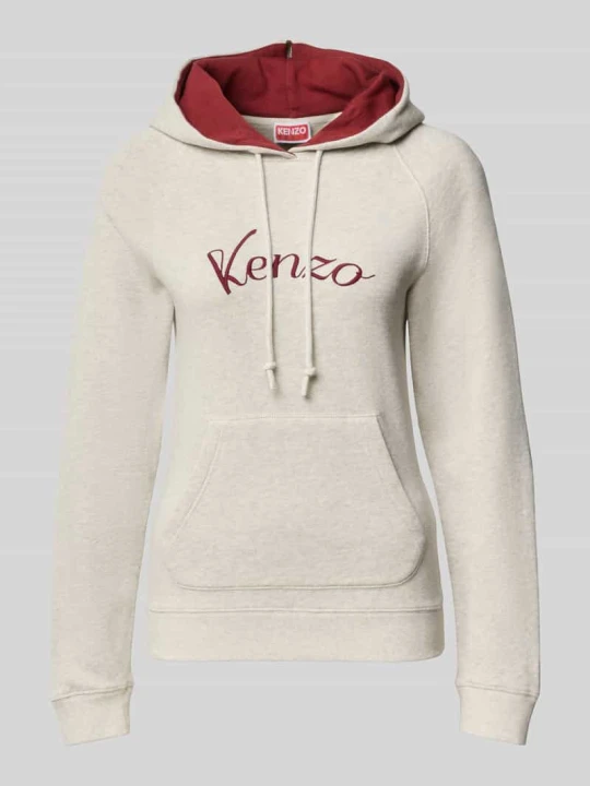 Zdjęcie produktu Bluza z kapturem z czystej bawełny Kenzo Średnioszary
