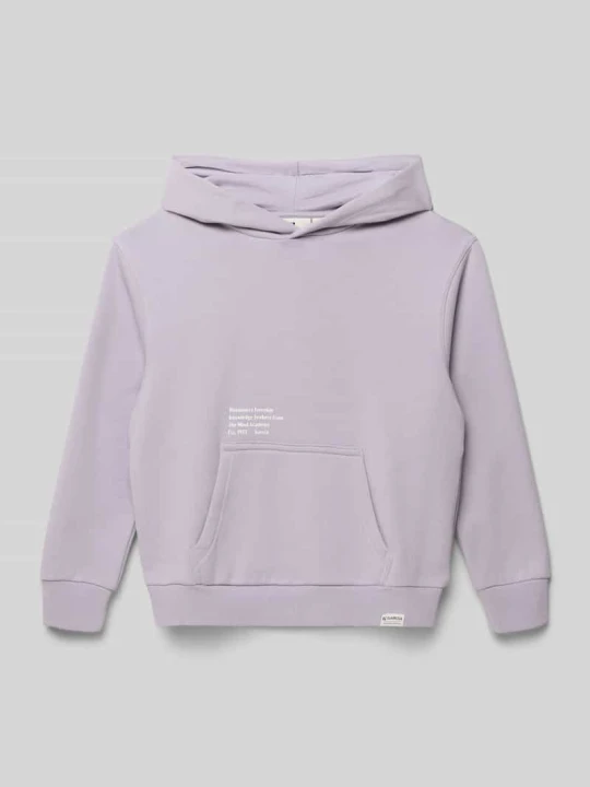 Zdjęcie produktu Bluza z kapturem z Detal z logo Garcia Jasnofioletowy