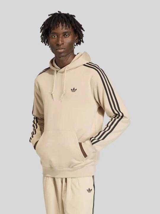 Zdjęcie produktu Bluza z kapturem z detalem z logo adidas Originals Beżowy