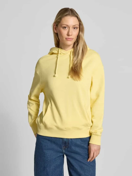 Zdjęcie produktu Bluza z kapturem z haftowanym logo model 'LEA' Mustang Jasnożółty