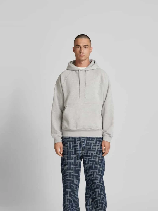 Zdjęcie produktu Bluza z kapturem z kieszenią kangurka Closed Jasnoszary melanż