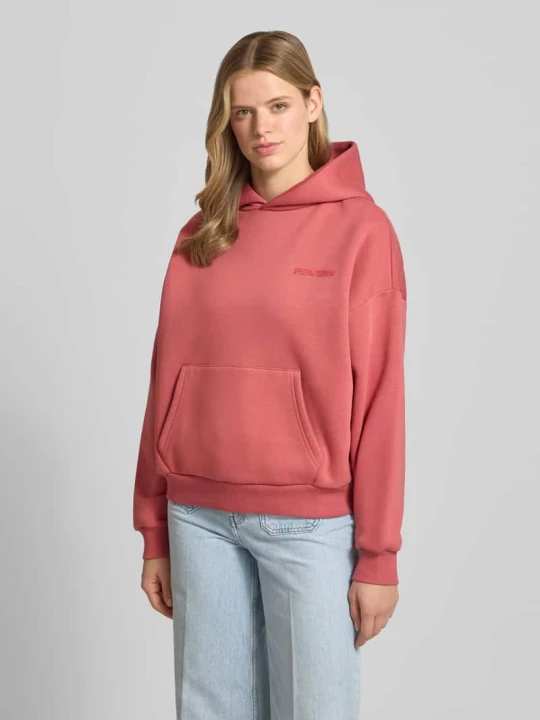 Zdjęcie produktu Bluza z kapturem z logo i kieszenią kangurką REVIEW