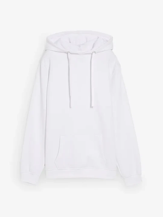 Zdjęcie produktu Bluza z kapturem, z miękkiego materiału frotte BonPrix biały