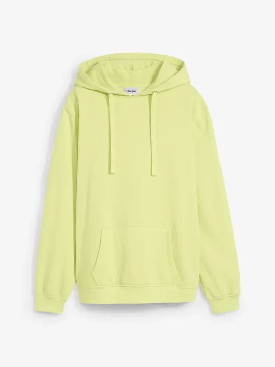 Zdjęcie produktu Bluza z kapturem, z miękkiego materiału frotte BonPrix zielony