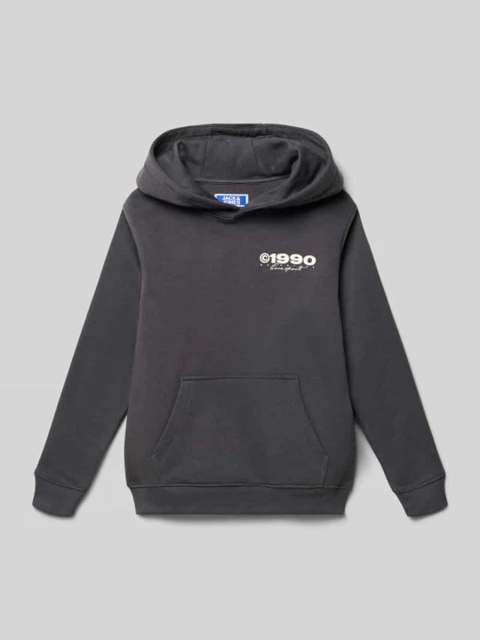 Zdjęcie produktu Bluza z kapturem z Mieszanka bawełny Model 'COMINERAL' Jack&Jones Grafitowy