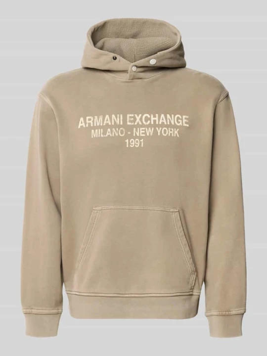 Zdjęcie produktu bluza z kapturem z nadrukiem z logo Armani Exchange