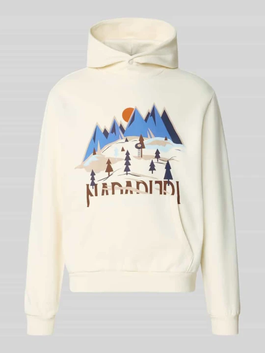 Zdjęcie produktu bluza z kapturem z nadrukiem z logo Napapijri Biały