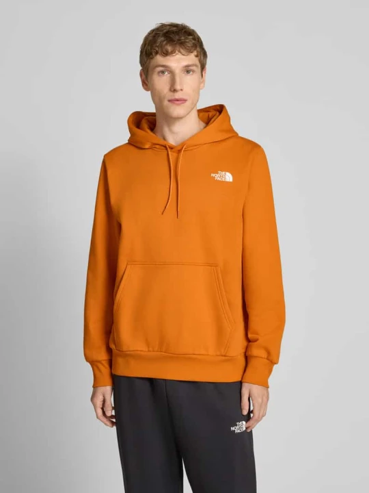 Zdjęcie produktu Bluza z kapturem z nadrukiem z logo The North Face Pomarańczowy