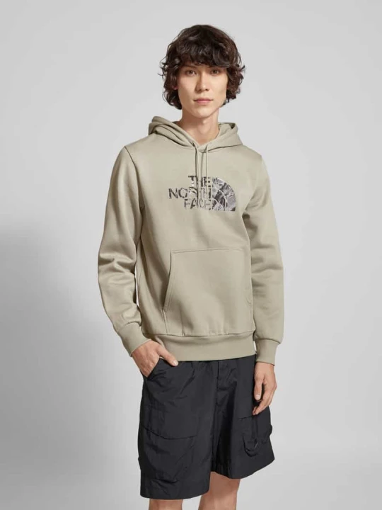 Zdjęcie produktu Bluza z kapturem z nadrukiem z logo The North Face Średnioszary