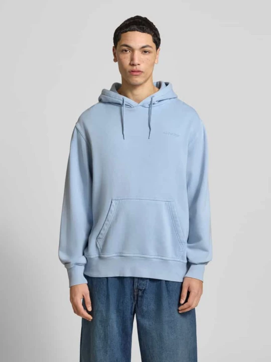 Zdjęcie produktu Bluza z kapturem z wyhaftowanym logo i kieszenią kangurka Dickies Jasnoniebieski