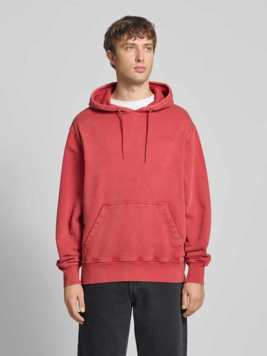 Zdjęcie produktu Bluza z kapturem z wyhaftowanym logo i kieszenią kangurka Dickies Czerwony