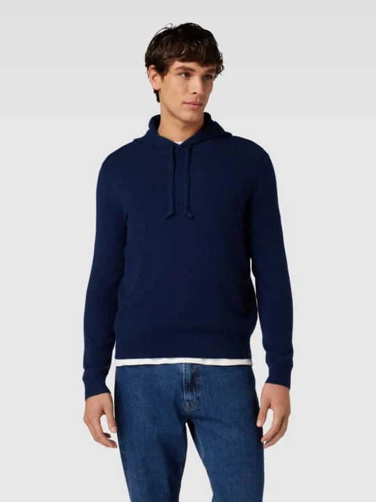 Zdjęcie produktu Bluza z kapturem z prążkowanymi ściągaczami Polo Ralph Lauren Granatowy