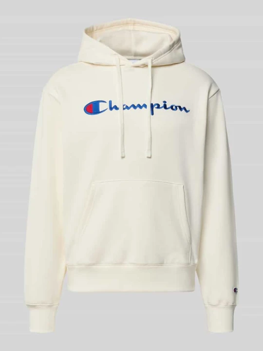 Zdjęcie produktu Bluza z kapturem z wyhaftowanym logo Champion Złamany biały