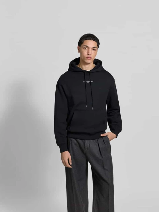 Zdjęcie produktu Bluza z kapturem z wyhaftowanym logo Maison Kitsuné Czarny