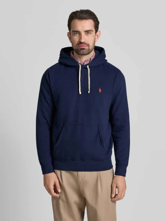 Zdjęcie produktu Bluza z kapturem z wyhaftowanym logo Polo Ralph Lauren Granatowy