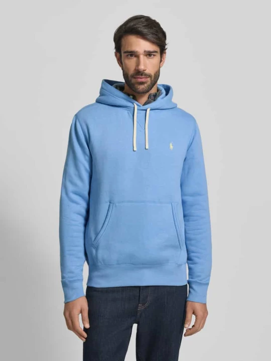 Zdjęcie produktu Bluza z kapturem z wyhaftowanym logo Polo Ralph Lauren Błękitny