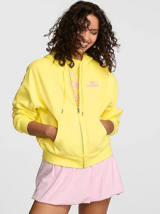 Zdjęcie produktu Bluza z kapturem zapinana na zamek Campus Fleece Victoria's Secret Żółty