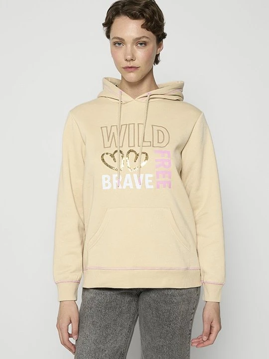 Zdjęcie produktu Bluza z kapturem Zwillingsherz beżowy