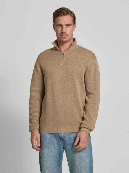 Zdjęcie produktu Bluza z kołnierzem i detalem z logo model ‘MILANO’ Jack&Jones