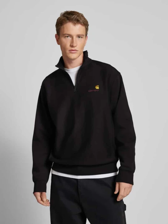 Zdjęcie produktu Bluza z kołnierzem model ‘AMERICAN SCRIPT’ Carhartt WIP Czarny