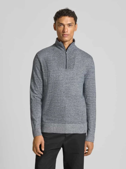 Zdjęcie produktu Bluza z kołnierzem o kroju regular fit z czystej bawełny Tom Tailor Złamany biały melanż