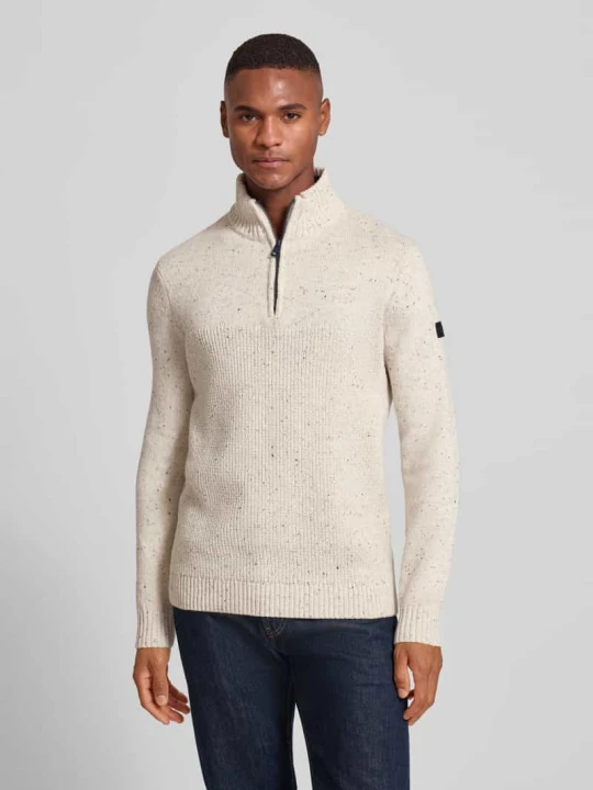 Zdjęcie produktu Bluza z kołnierzem o kroju regular fit z mieszanki bawełny Tom Tailor Złamany biały