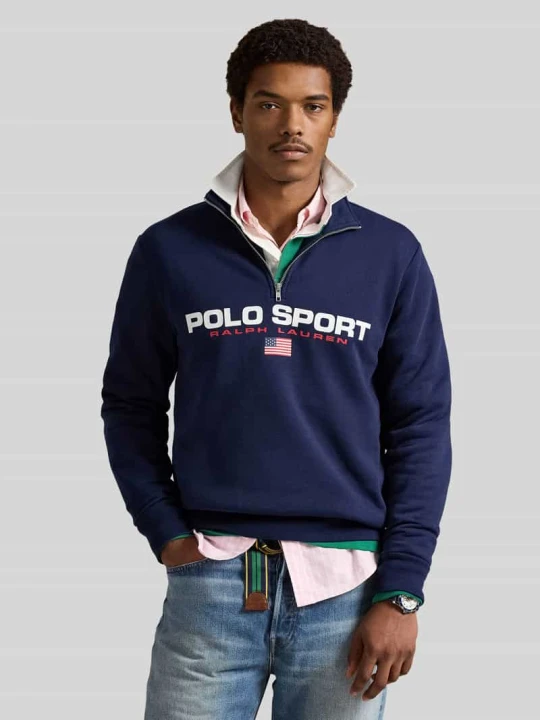Zdjęcie produktu Troyer o kroju relaxed fit z Mieszanka bawełny Polo Ralph Lauren Granatowy