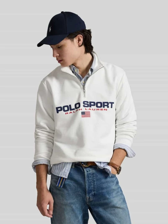 Zdjęcie produktu Troyer o kroju relaxed fit z Mieszanka bawełny Polo Ralph Lauren Biały