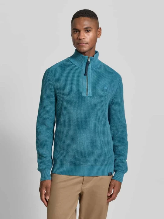 Zdjęcie produktu Bluza z kołnierzem o kroju slim fit z imitacji dzianiny Lerros Morski