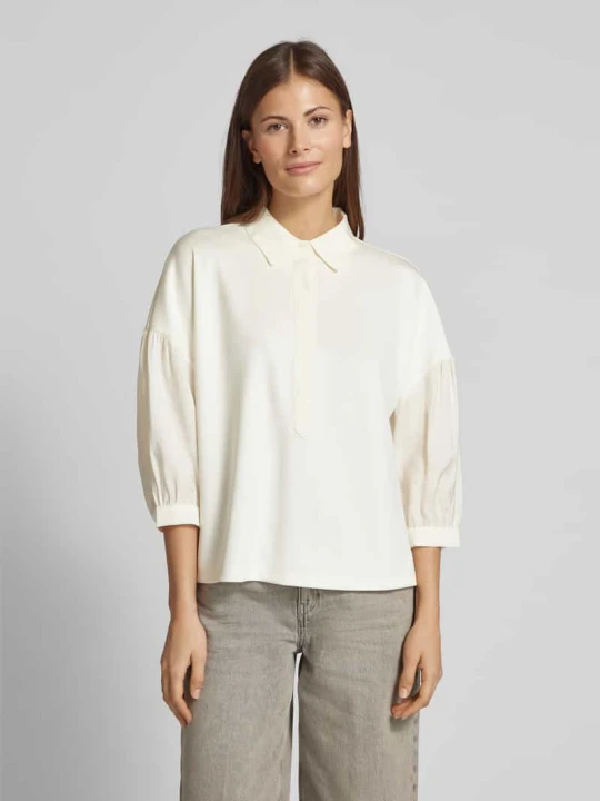 Zdjęcie produktu Bluza z kołnierzykiem koszulowym Rich & Royal Złamany biały