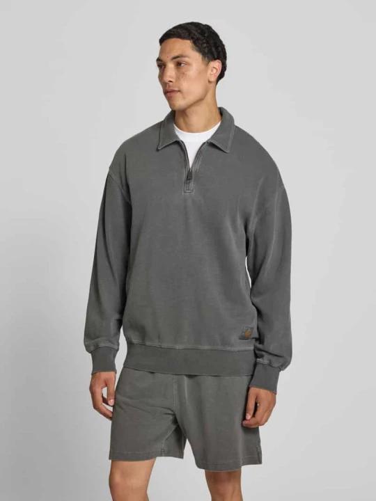 Zdjęcie produktu Bluza z kołnierzykiem polo Carhartt WIP Antracytowy
