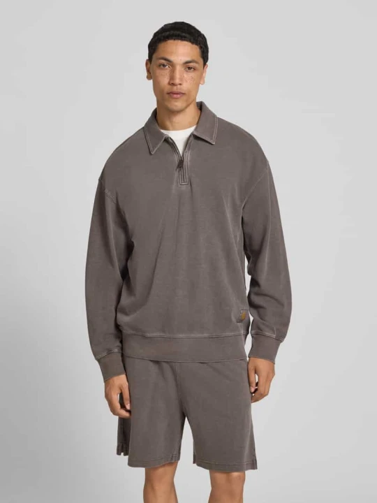 Zdjęcie produktu Bluza z kołnierzykiem polo Carhartt WIP Średniobrązowy