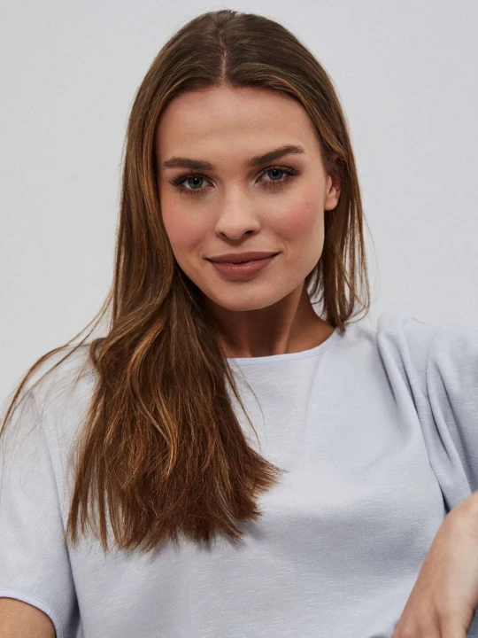 Zdjęcie produktu Bluza z krótkim rękawem szara Moodo