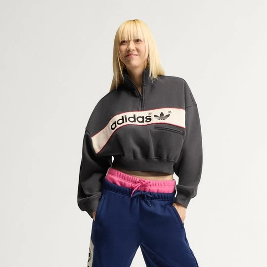 Zdjęcie produktu Bluza z krótkim suwakiem adiSignature NY Adidas Utility Black