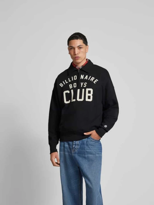 Zdjęcie produktu Bluza z krótkim zamkiem błyskawicznym Billionaire Boys Club Czarny
