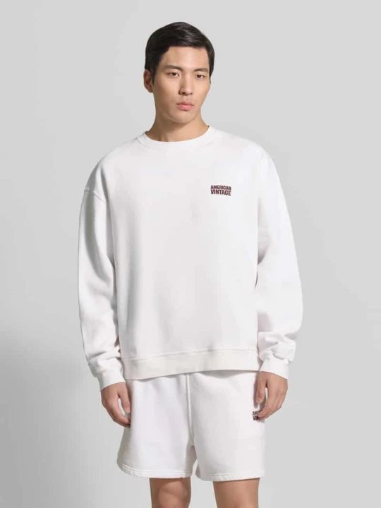Zdjęcie produktu Bluza z logo model 'PLIZZY' American Vintage Biały