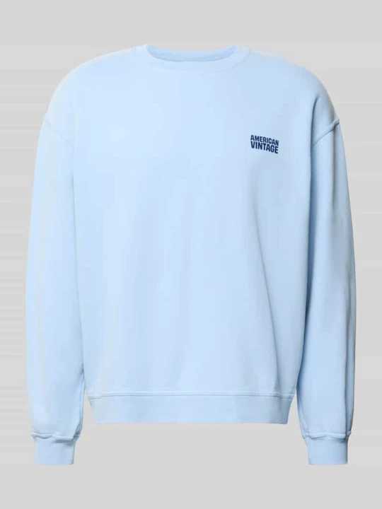 Zdjęcie produktu Bluza z logo model 'PLIZZY' American Vintage Jasnoniebieski