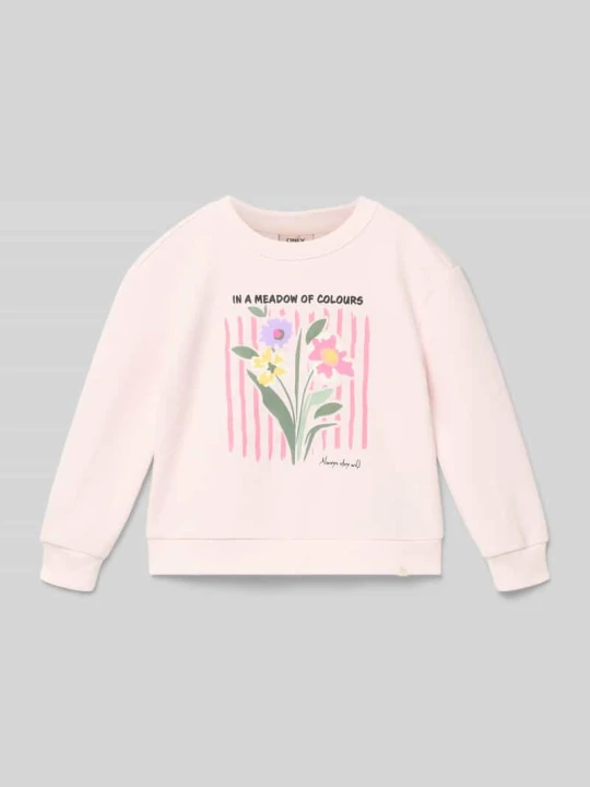 Zdjęcie produktu Bluza z mieszanki bawełny o kroju regular fit model 'GRUTHALINA' Only Różowy
