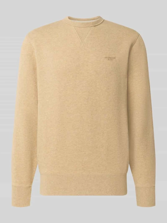 Zdjęcie produktu Bluza z mieszanki bawełny Superdry Beżowy melanż